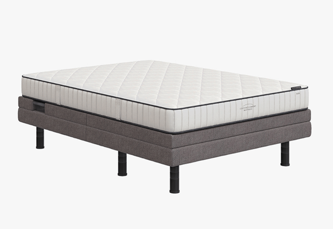 Custom Comfort A-500 Plus – Deck-on-Rail Premium Wireless Adjustable Bed with Lumbar & Tilt 500 zero gravity