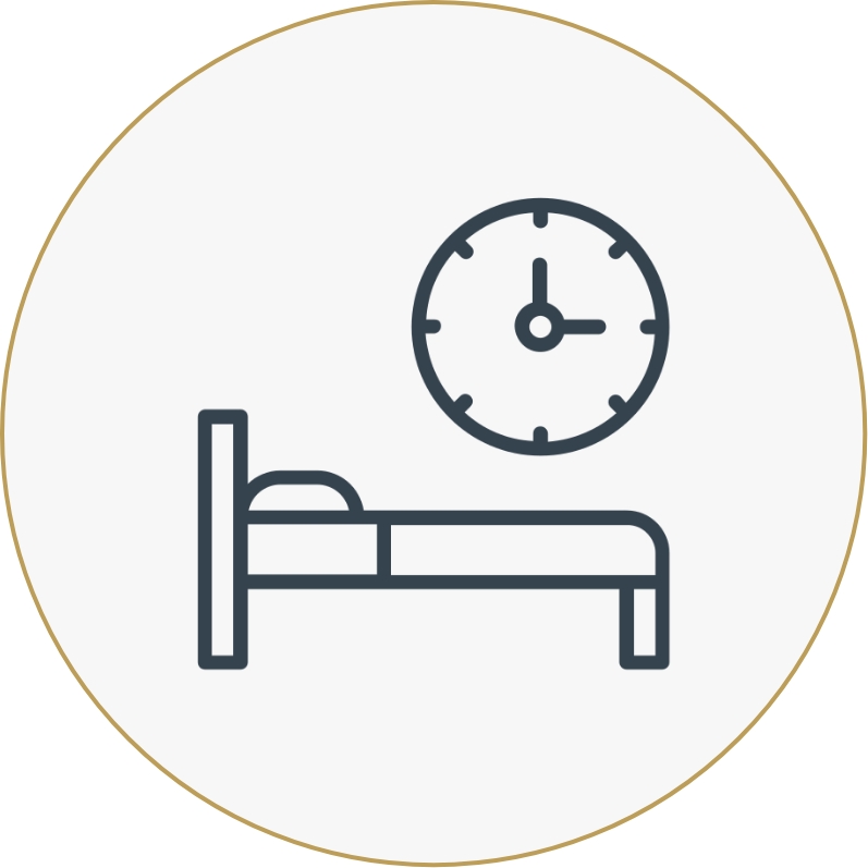 Healthy Sleep Habits:<br>Stress Reduction Made Simple icon