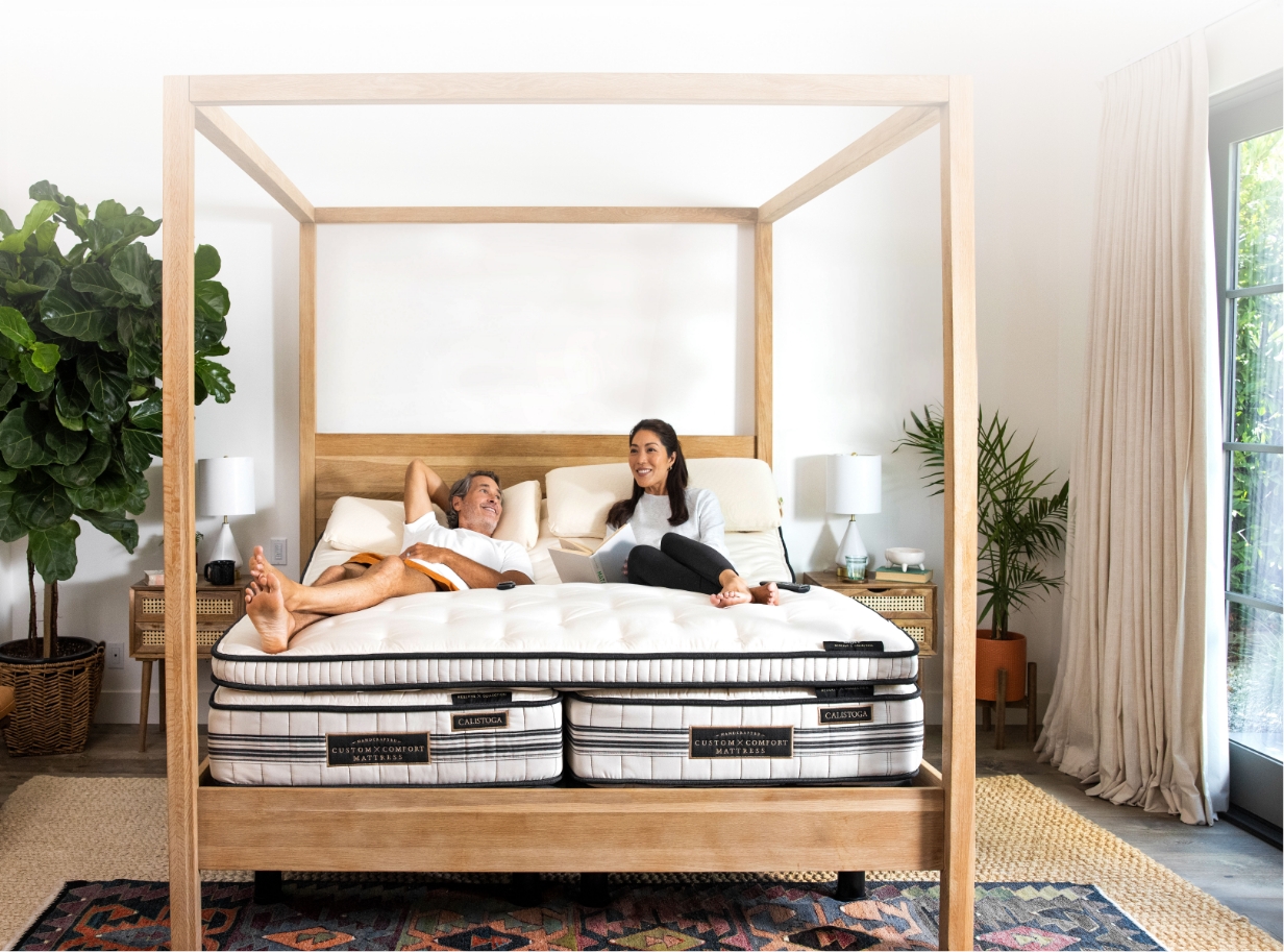 Custom Comfort Mattress - Limited Offers - Enjoy a $250 gift - January 2024 couple 1