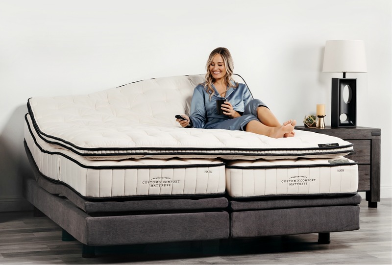 woman laying on mattress
