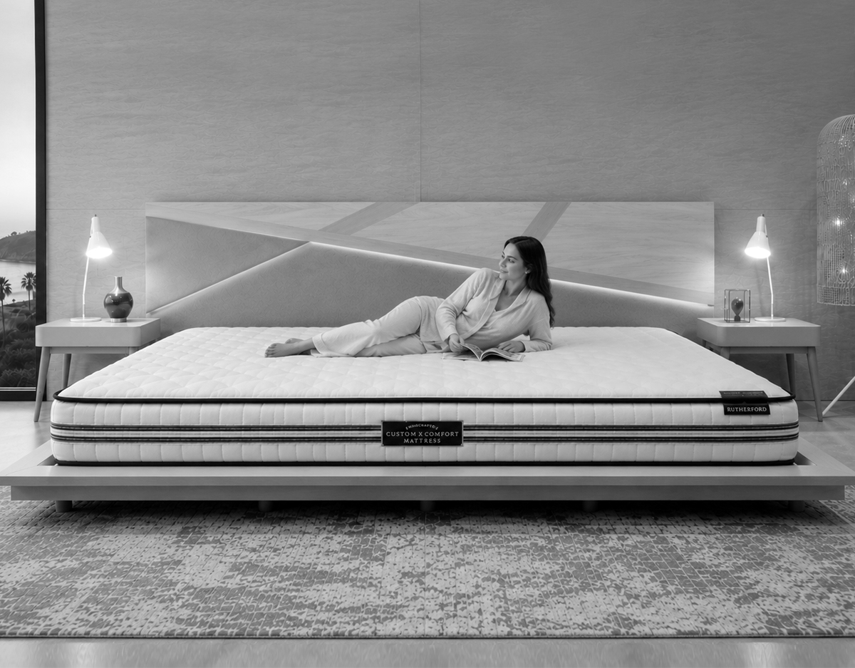 Designer Concierge OversizedBedLowProfileBnW