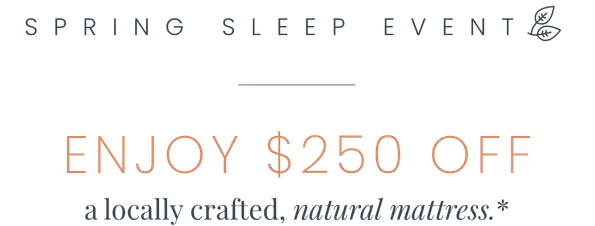 Spring Sleep Event footer promo
