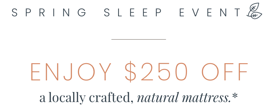 Spring Sleep Event footer promo
