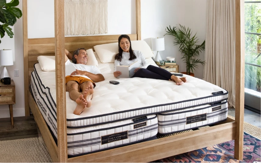 Custom Comfort Mattress Limited Offer - Summer of Independence Sleep Event - Up to $500 OFF Adjustable Sleep mattress couple